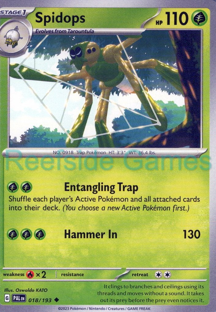 SPIDOPS 018/193 Uncommon Paldea Evolved Pokemon Near Mint