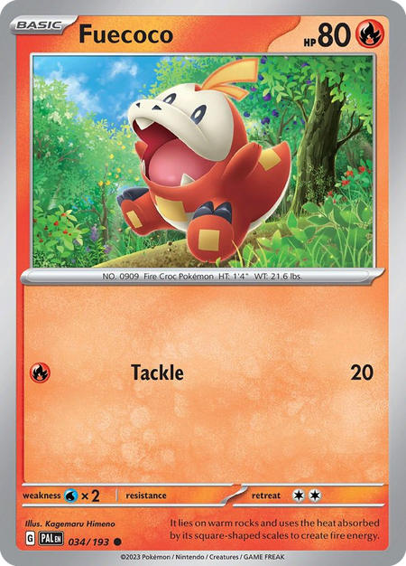 FUECOCO 034/193 Common Paldea Evolved Pokemon Near Mint