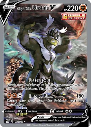 Single Strike Urshifu V (Alternate Full Art) 151/163 - SWSH05 Battle Styles Holofoil