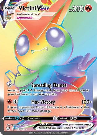 Victini VMAX (Secret) 165  - Holofoil SWSH05 Battle Styles - Secret Rare