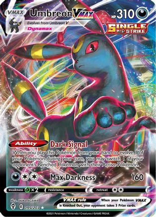 Umbreon VMAX 095  - Holofoil SWSH07 Evolving Skies - Ultra Rare
