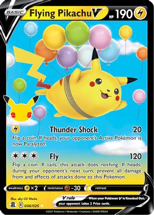 Flying Pikachu V 006  - Holofoil Celebrations - Ultra Rare