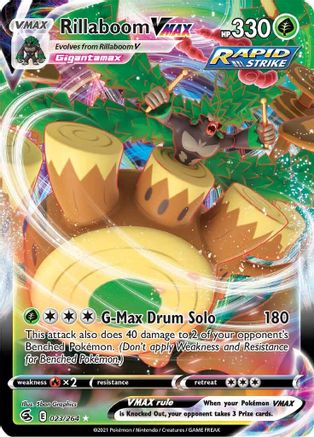 Rillaboom VMAX 23/264 - SWSH08 Fusion Strike Holofoil