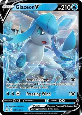 Glaceon V SWSH196/307  - Holofoil SWSH Sword & Shield Promo Cards - Promo