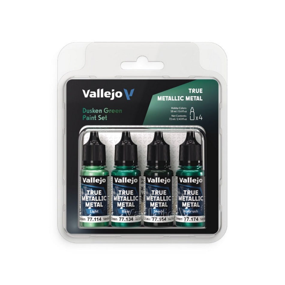Vallejo - True Metallic Metal - Set - Dusken Green