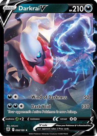Darkrai V 098  - Holofoil SWSH10 Astral Radiance - Ultra Rare