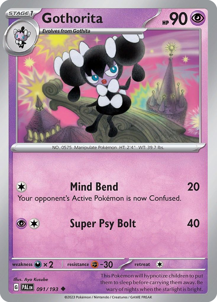 GOTHORITA 091/193 Uncommon Paldea Evolved Pokemon Near Mint