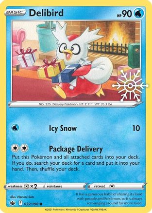 Delibird (Holiday Calendar) 032/198  - Holofoil Miscellaneous Cards & Products - Promo