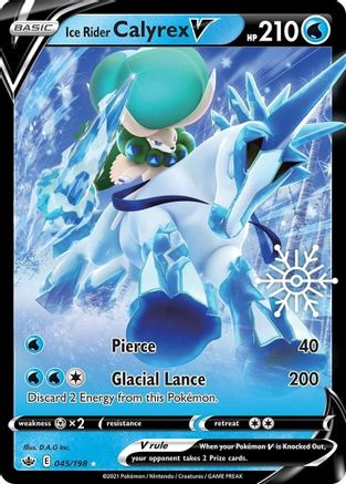 Ice Rider Calyrex V (Holiday Calendar) 045/198  - Holofoil Miscellaneous Cards & Products - Promo
