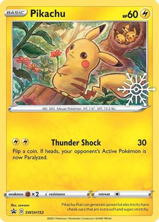 Pikachu (Holiday Calendar) SWSH153  - Holofoil SWSH Sword & Shield Promo Cards - Promo