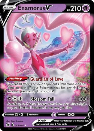 Enamorus V 082  - Holofoil SWSH11 Lost Origin - Ultra Rare