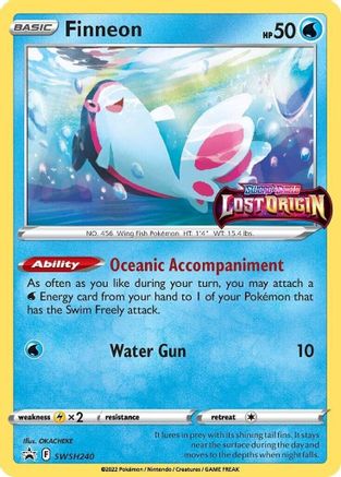 Finneon (Prerelease) SWSH240  - Holofoil SWSH Sword & Shield Promo Cards - Promo