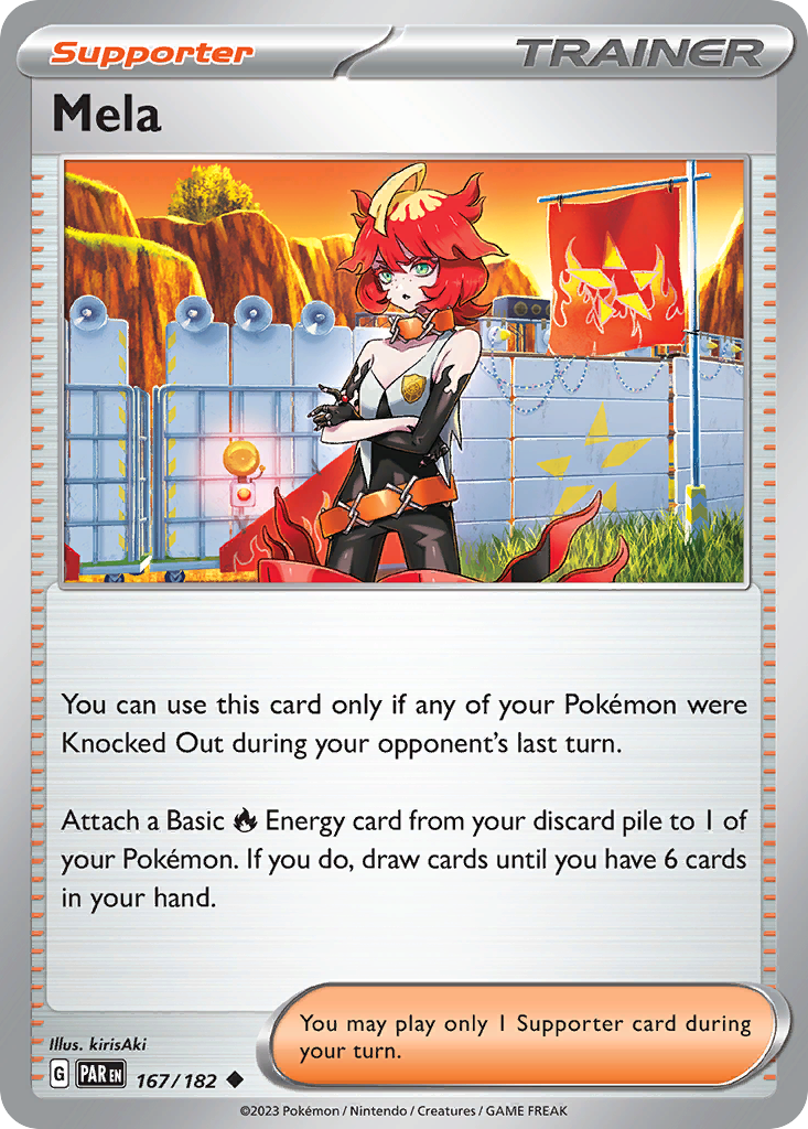MELA 167/182 Uncommon Paradox Rift Pokemon Near Mint