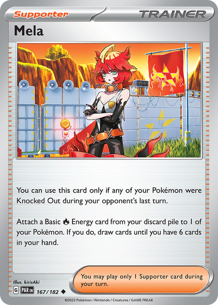 MELA 167/182 Uncommon Paradox Rift Pokemon Near Mint