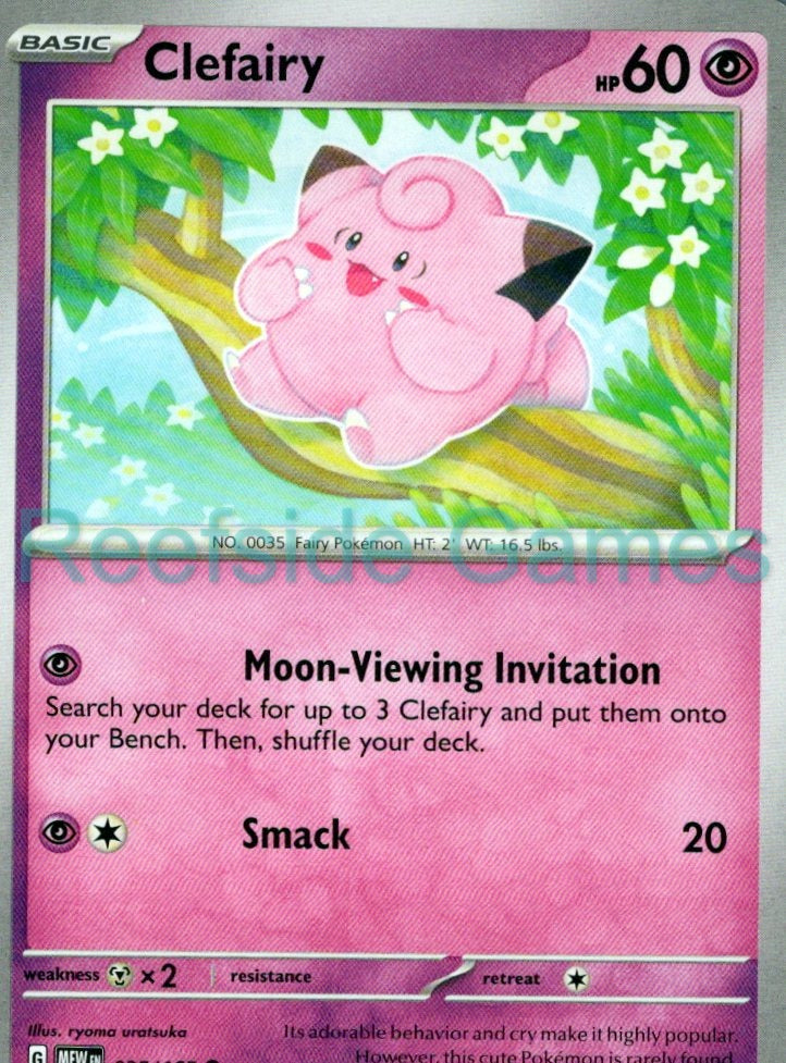CLEFAIRY 035/165 Common 151 Pokemon Near Mint
