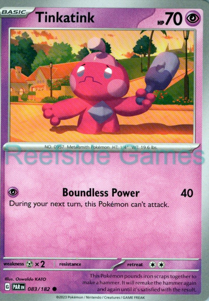 TINKATINK 083/182 Common Paradox Rift Pokemon Near Mint