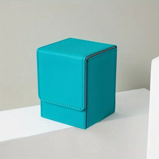 Stackable Card Storage Box - 100 Slots - Teal