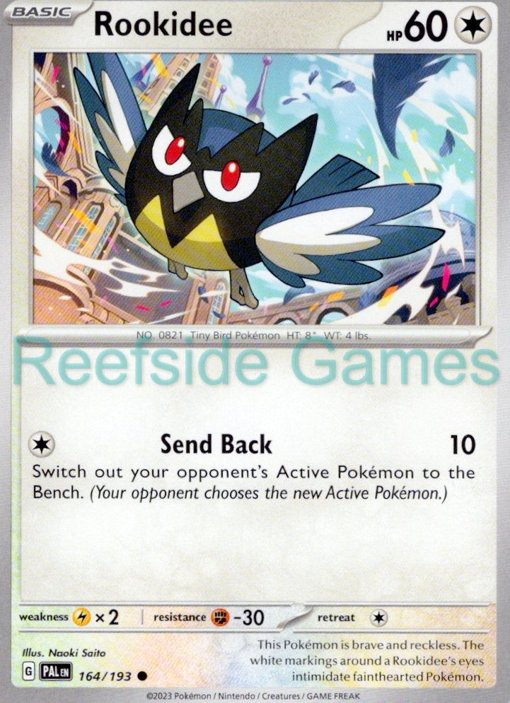 ROOKIDEE 164/193 Common Paldea Evolved Pokemon Near Mint