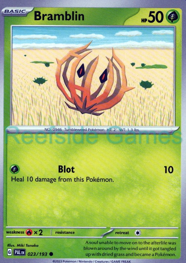 BRAMBLIN 023/193 Common Paldea Evolved Pokemon Near Mint
