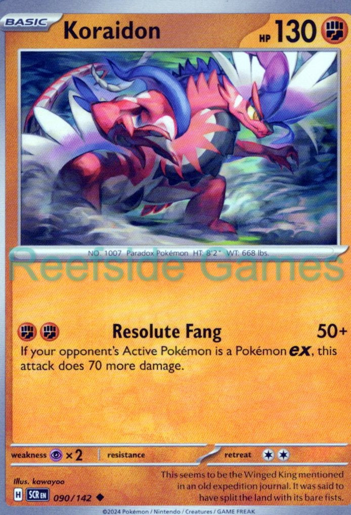 KORAIDON 90/142 Uncommon Stellar Crown Pokemon Near Mint