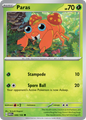 PARAS 046/165 Common 151 Pokemon Near Mint