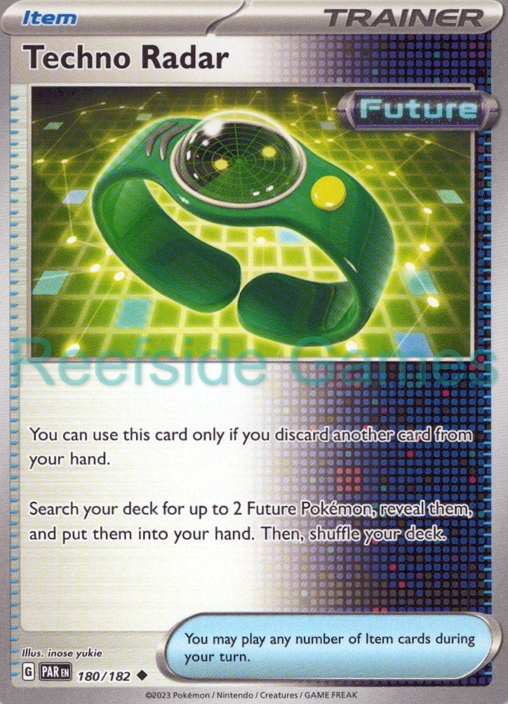 TECHNO RADAR 180/182 Uncommon Paradox Rift Pokemon Near Mint