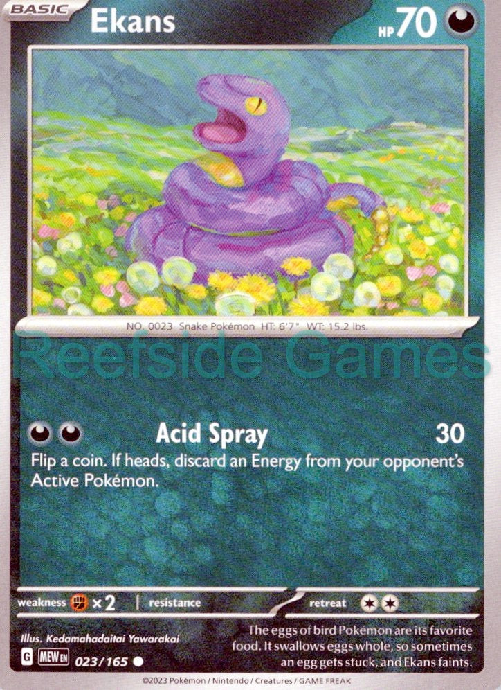 EKANS 023/165 Common 151 Pokemon Near Mint