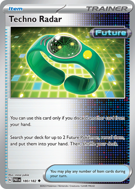 TECHNO RADAR 180/182 Uncommon Paradox Rift Pokemon Near Mint