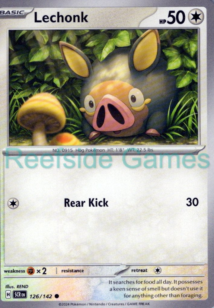 LECHONK 126/142 Common Stellar Crown Pokemon Near Mint