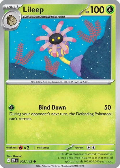 LILEEP 5/142 Common Stellar Crown Pokemon Near Mint