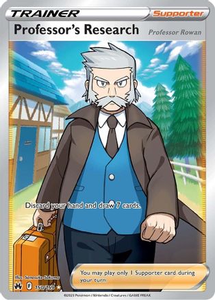 Professor's Research (Full Art) 150/159 - Crown Zenith Holofoil