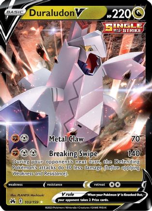 Duraludon V 103  - Holofoil Crown Zenith - Ultra Rare