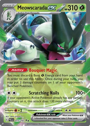 Meowscarada ex - 015/193 15 - SV02 Paldea Evolved Holofoil
