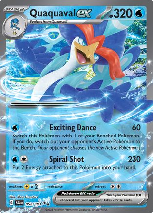 Quaquaval ex - 052/193 52 - SV02 Paldea Evolved Holofoil