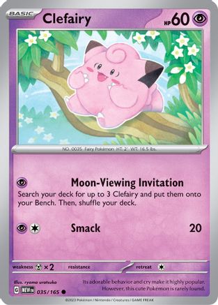 Clefairy 035  - Reverse Holofoil SV Scarlet & Violet 151 - Common