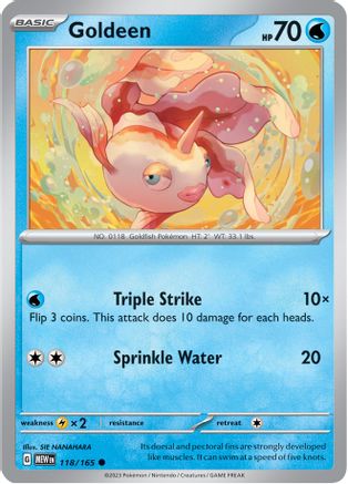 Goldeen 118  - Reverse Holofoil SV Scarlet & Violet 151 - Common