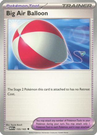 Big Air Balloon 155  - Reverse Holofoil SV Scarlet & Violet 151 - Uncommon
