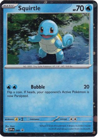 Squirtle (Cosmos Holo) 048  - Holofoil SV Scarlet & Violet Promo Cards - Promo