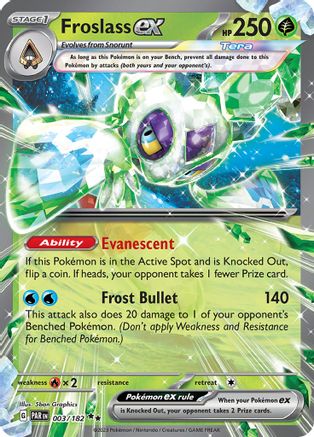 Froslass ex - 003/182 3 - SV04 Paradox Rift Holofoil