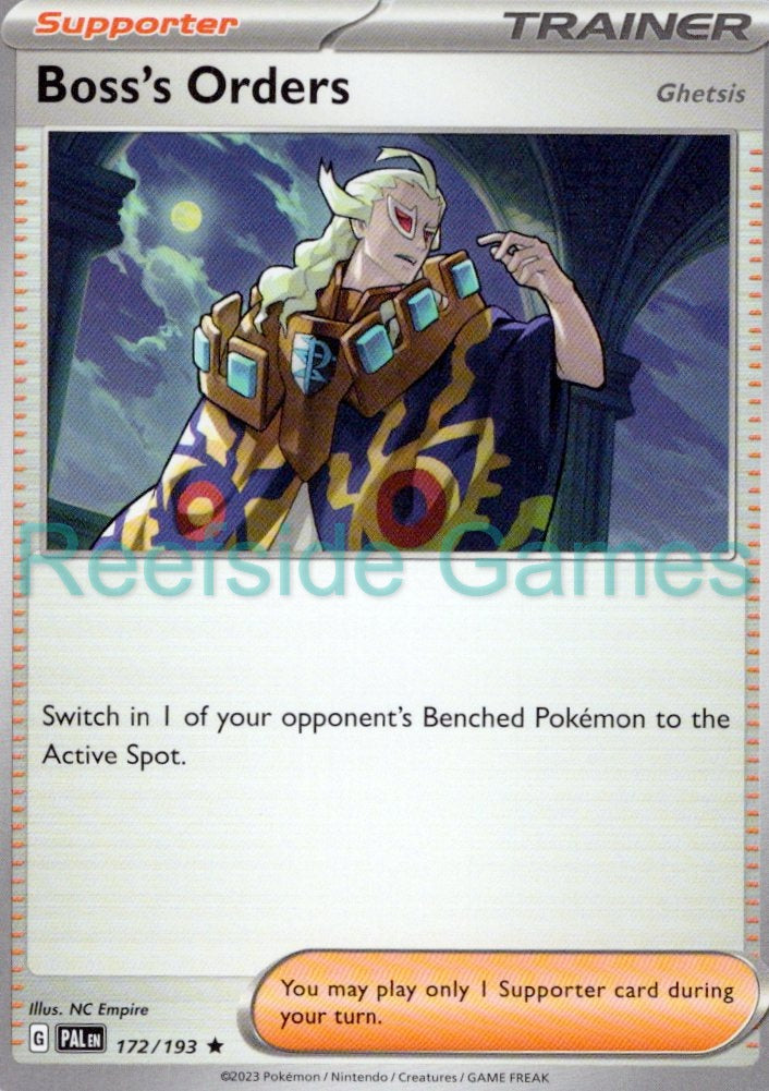 BOSS'S ORDERS (GHETSIS) 172/193 Rare Paldea Evolved Pokemon Near Mint