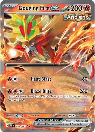 Gouging Fire ex - 038/162 38 - SV05 Temporal Forces Holofoil