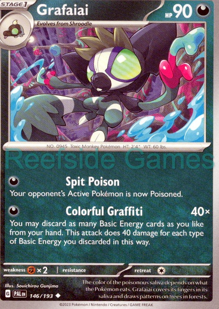 GRAFAIAI 146/193 Uncommon Paldea Evolved Pokemon Near Mint
