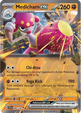 Medicham ex 080/142  - Holofoil SV07 Stellar Crown - Double Rare