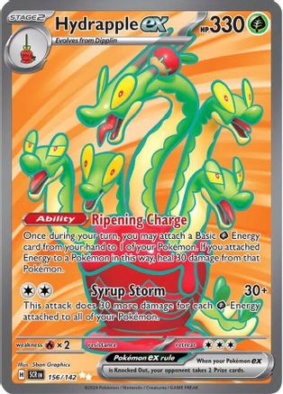 Hydrapple ex 156/142  - Holofoil SV07 Stellar Crown - Ultra Rare