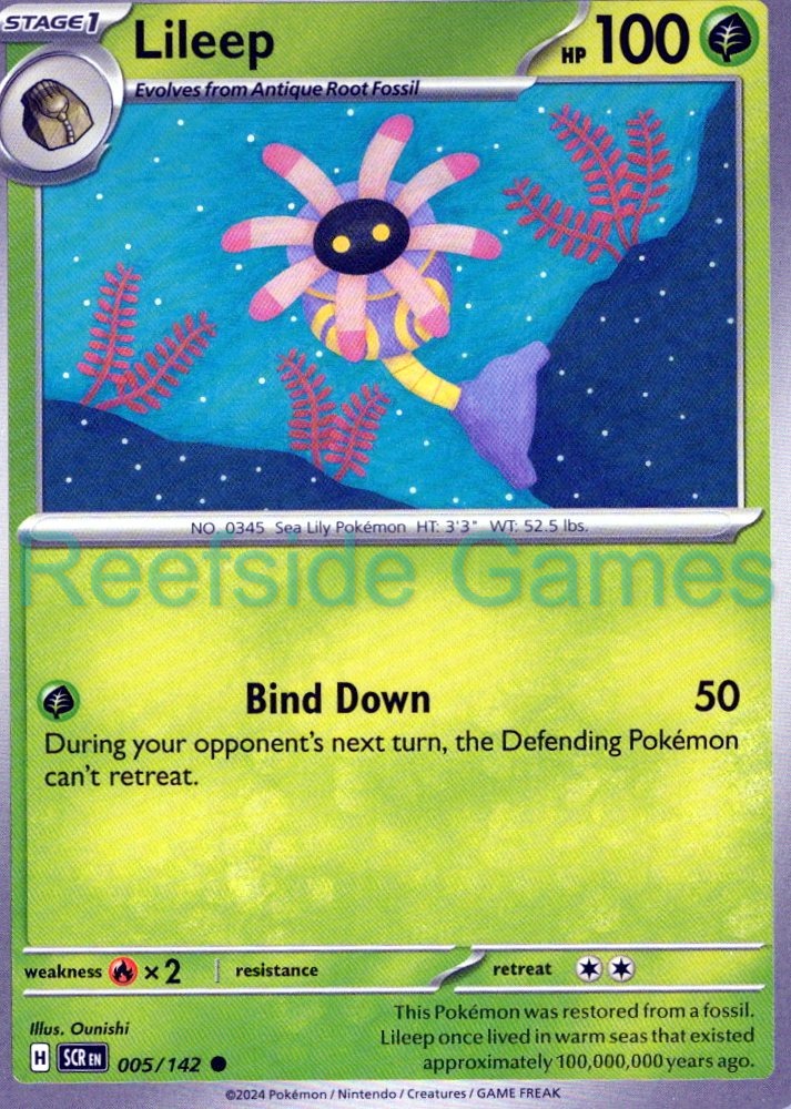 LILEEP 5/142 Common Stellar Crown Pokemon Near Mint