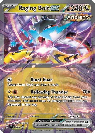 Raging Bolt ex - 145 145 - SV Scarlet & Violet Promo Cards Holofoil
