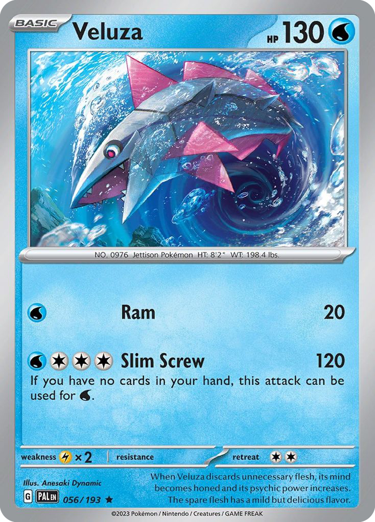 VELUZA 056/193 Rare Paldea Evolved Pokemon Near Mint
