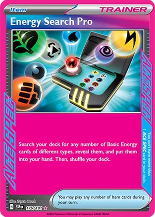 Energy Search Pro 176  - Holofoil SV08 Surging Sparks - ACE SPEC Rare