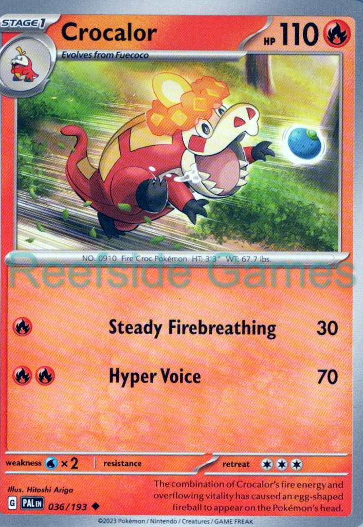 CROCALOR 036/193 Uncommon Paldea Evolved Pokemon Near Mint