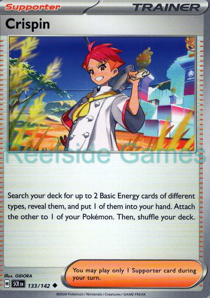 CRISPIN 133/142 Uncommon Stellar Crown Pokemon Near Mint
